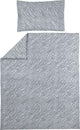 Meyco Baby-Zebra-Bettbezug für Kleinkinder – grau – 120 x 150 cm