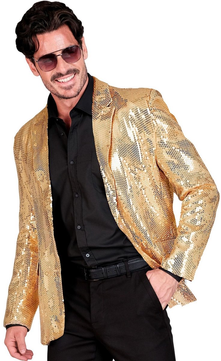 Widmann Paillettenjacke Funky Showmaster Gold Man
