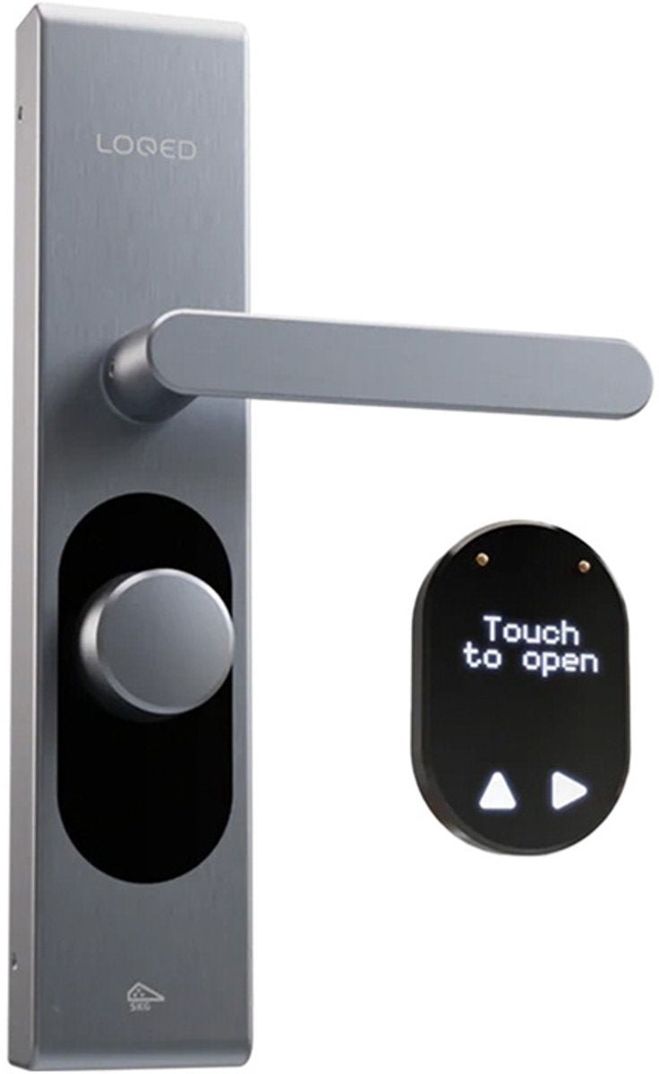 Loqed Touch Smart Lock – Smartes Türschloss – mit Smart-Home-Integration – Brücke, Zylindercode-Zugang – Metall