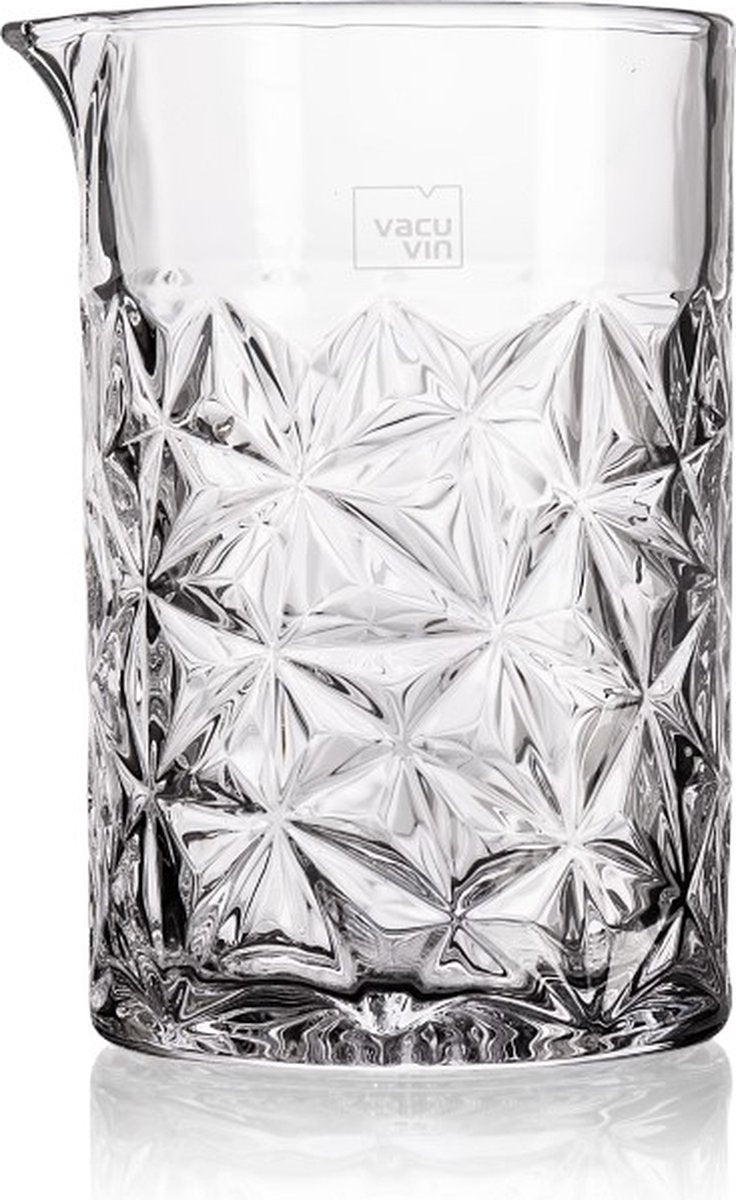 Vacuvin Vacu Vin Mixglas 650 ml – Cocktail-Mixglas – Edelstahl-Designdruck – für gerührte Cocktails