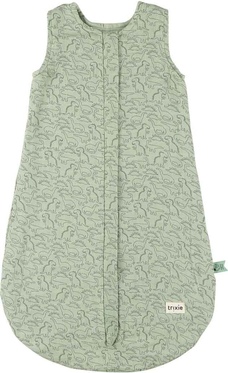 Trixie Babyschlafsack ohne Ärmel 70 cm – gewagte Dino-grüne Baumwolle.