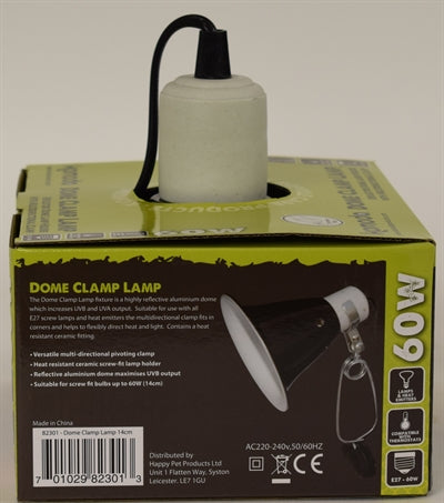 Komodo Black Dome Clamp Lampe Lampe