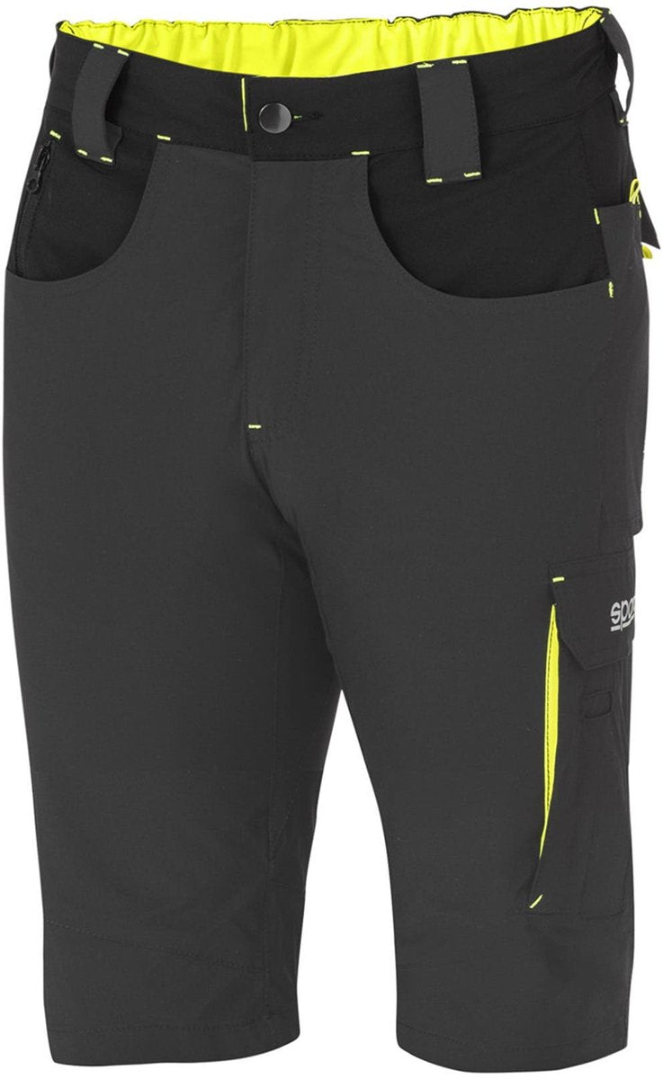 Sparco Arbeitshose kurz Tech Light Laredo – Schwarz – Grün – XL