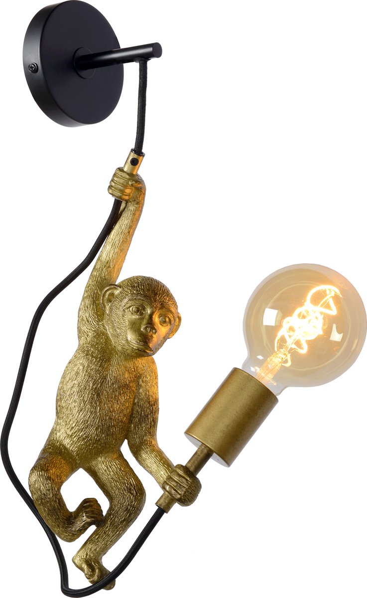 Lucide Extravaganza Chimp - Wandleuchte - 1xE27 - Schwarz