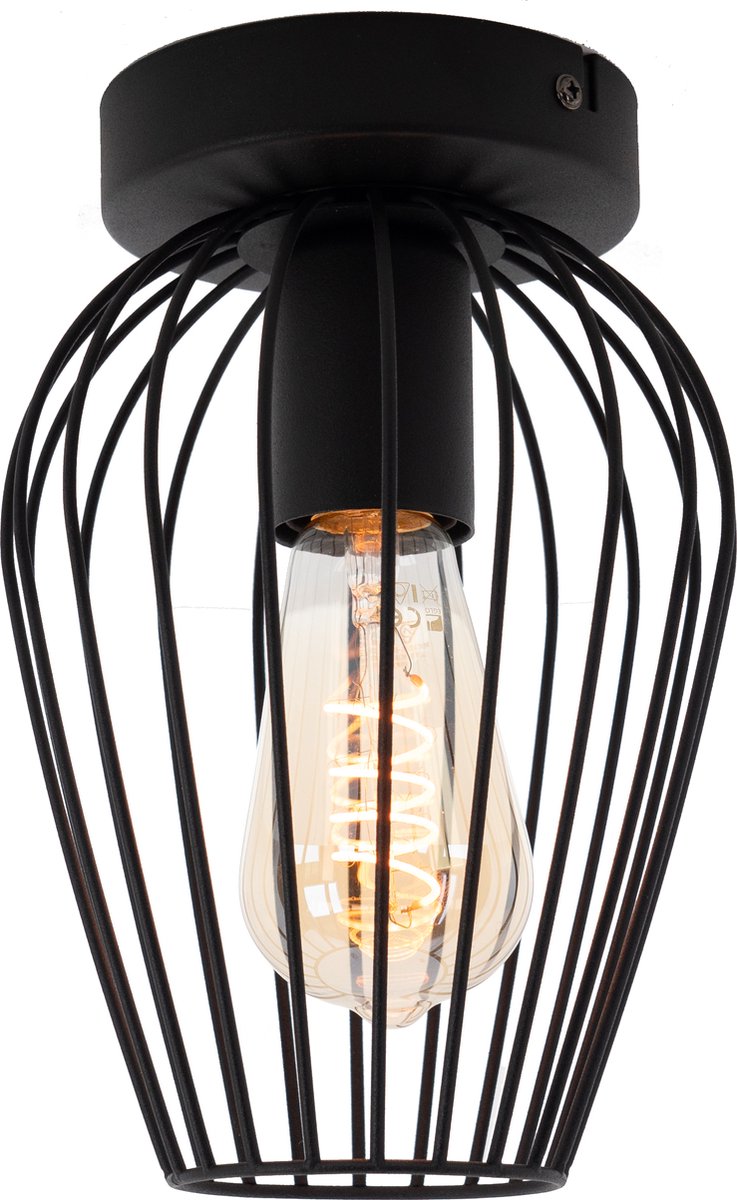 Eglo Newtown Deckenleuchte - e27 - ø 16 cm - schwarz
