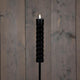 Anna's Collection Solar-Wirbel-Taschenlampe, schwarzer 3D-Docht auf Stecker, 97 cm (21 x 4 cm Taschenlampe und 76 cm Stecker)