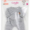 Corolle grauer Jogginganzug kleiner Entdecker – 36 cm
