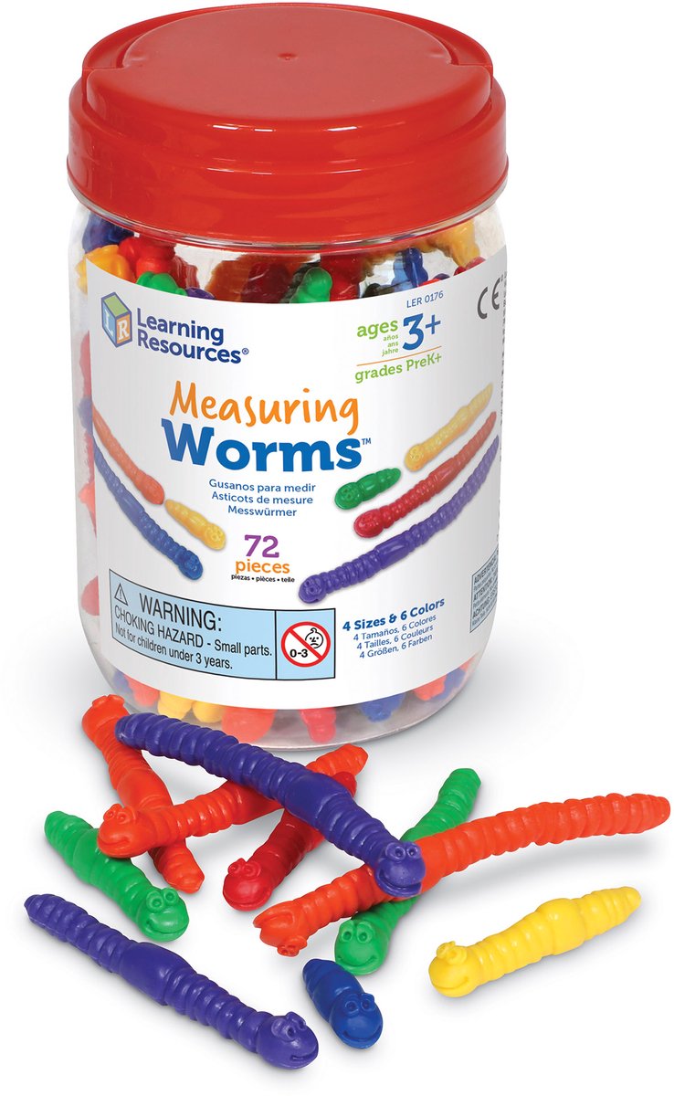 Lernressourcen zur Messung von Würmern™ (72er-Set) – 1+