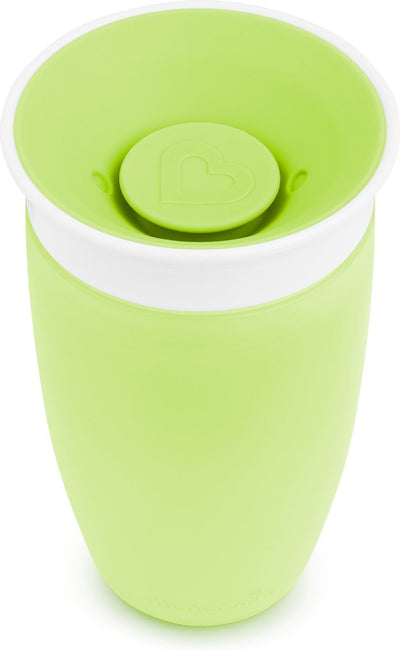 Munchkin Miracle Anti-Leck 360° Trinkbecher – Trinkbecher – Übungsbecher für Baby und Kind – 296 ml – grün