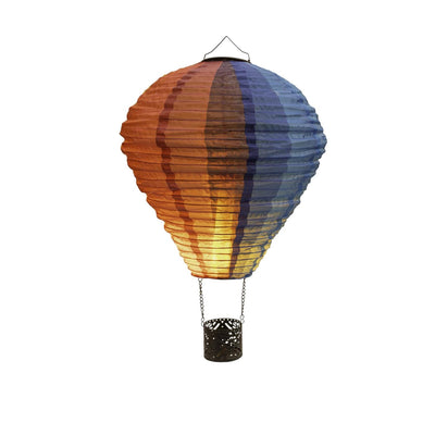 Anna's Collection LED-Solar-Heißluftballon mit Flammeneffekt, 29 x 58 cm