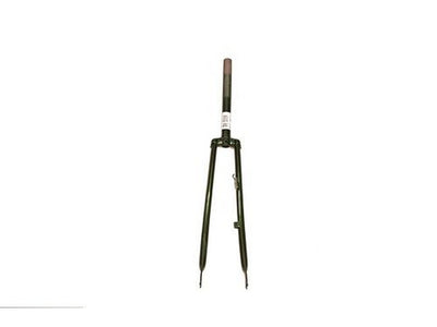 Vorderradgabel 28 mit 1 Gabelrohr - Trommelbremsnocken und Dynamohaken - metallicgrün