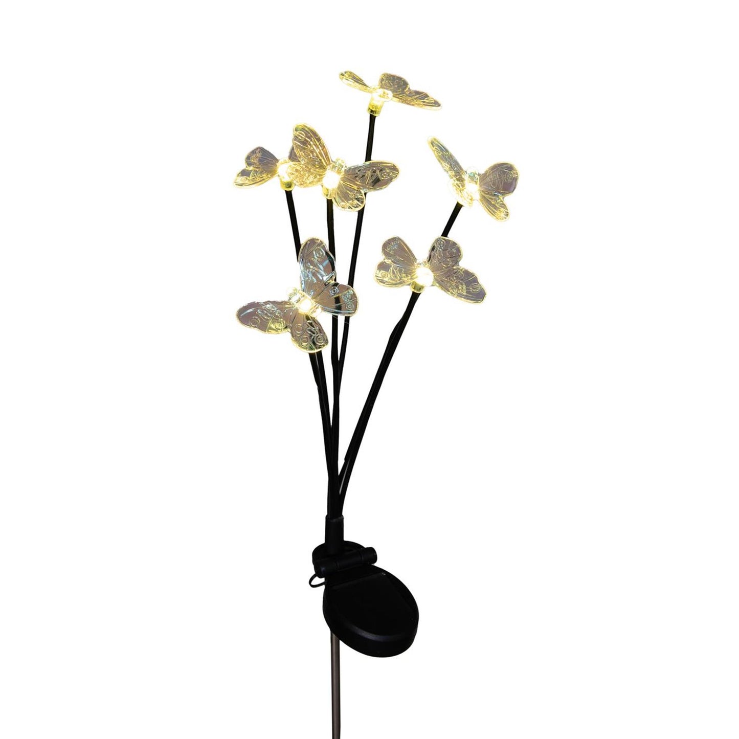 Anna's Collection LED-Solarstecker Schmetterlinge 6,5x70cm