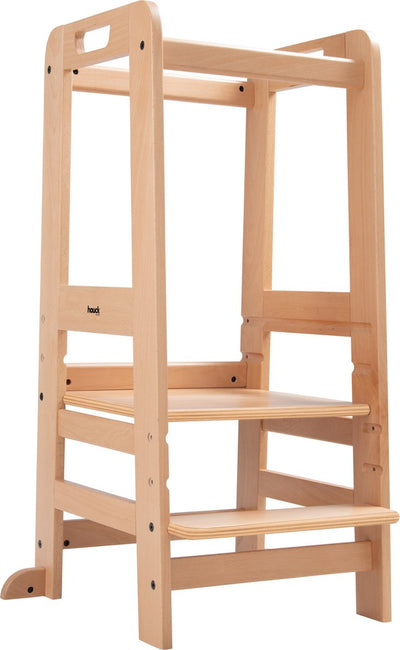 Hauck Learn n Explore – Lernturm – Trittstein – FSC®-Mix-zertifiziertes Buchenholz – naturbelassen