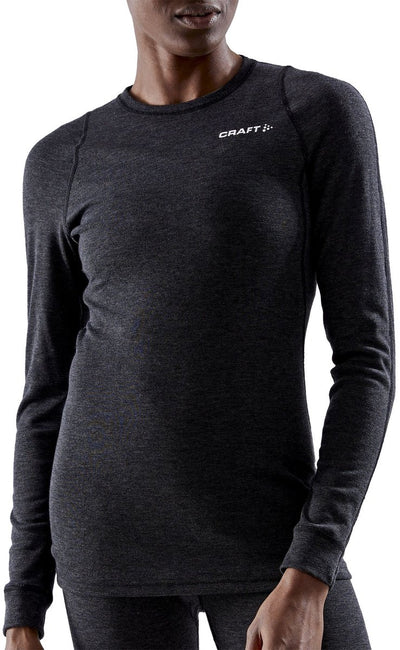 Craft – Core Wool Merino LS Tee – Thermoshirt – Damen – Schwarz – XS