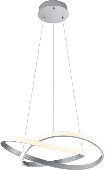 Rl Live Your Light Reality Course - Hängelampe - Nickel matt - inkl. 1x SMD 27,5 W - dimmbar mit Schalter - Deckenmontage - nicht für externe Dimmer geeignet - höhenverstellbar