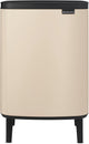 Brabantia Bo Hi Abfallbehälter – 12 Liter – sanftes Beige
