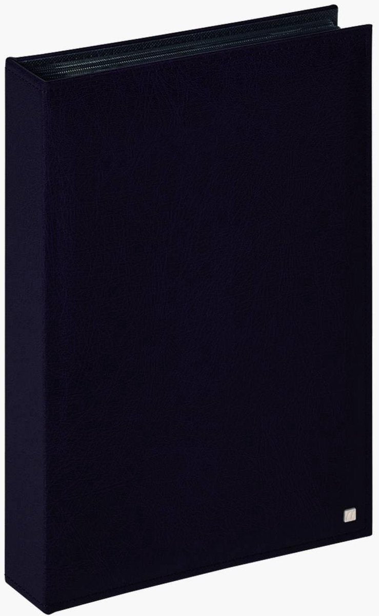 Walther me-287-b deluxe - Memo-Einsteckalbum - Größe 22 x 31 cm - weiße Seiten - 200 Fotos 13 x 18 cm - schwarz