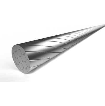ELVEDES SCHAKEL BINNenkabel Slick Edelstahl 2250 mm Ø 1,1 mm 100 Stücke