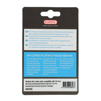 Scheibenbremsbelagsatz Elvedes Shimano TRP Dash - gesintert (1 Paar)