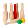 Alarmalarm im Freien Holzbowling -Bowling -Set