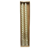 Decoris Tafelkerzenwirbel Creme Glitzer 2St