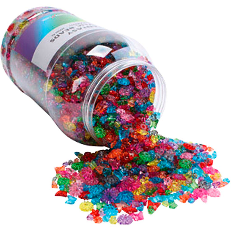 Creativ Company Eimer mit Kunststoffperlen, verschiedene Farben, 3000 gr 1 Box