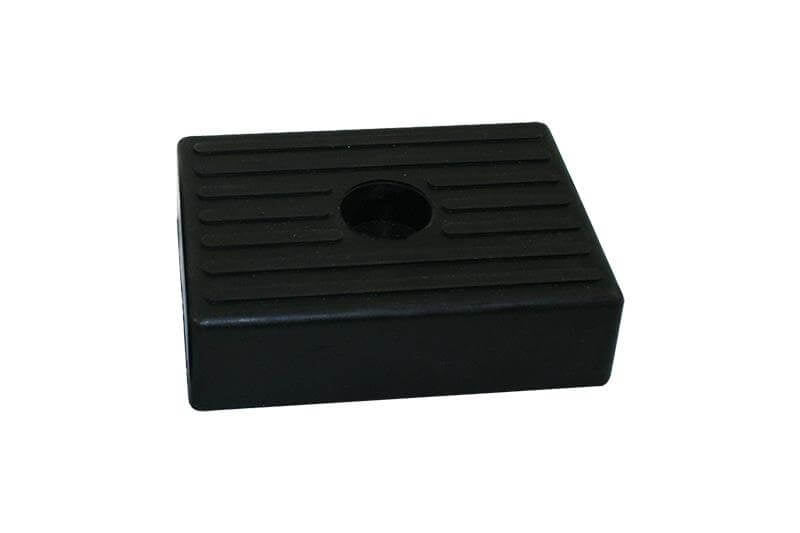 Gummi-Bootsanhängerkissen 130x100mm schwarz