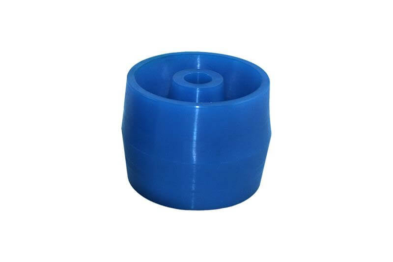 Bilgenroll-Bootsanhänger aus Polyurethan, 115 x 86 mm, blau