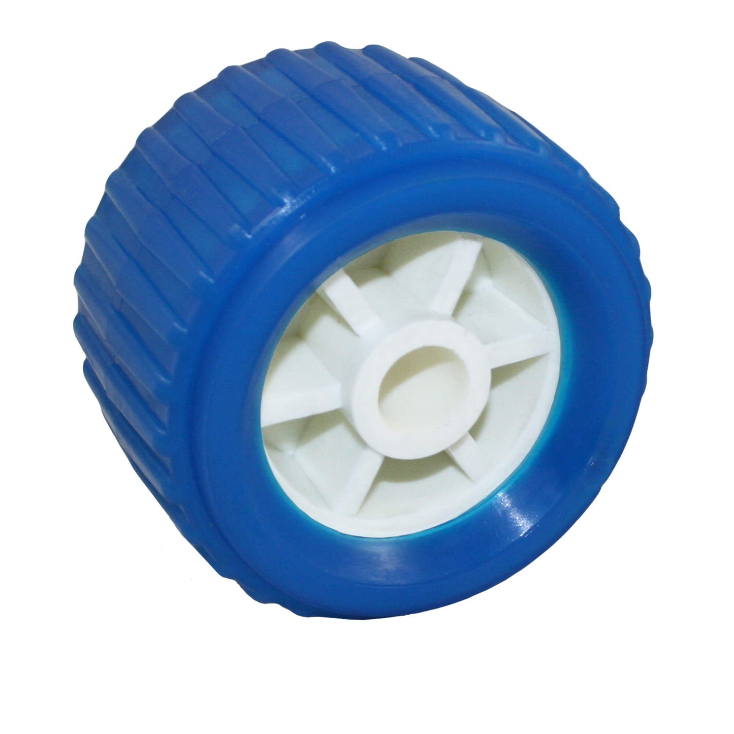 Bilgenroller-Bootsanhänger aus Polyurethan, 110 x 75 mm, blau