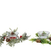 Decoris Teelichthalter mit Kieferngrün