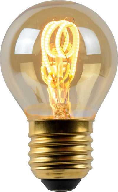Lucide g45 - Glühlampe - ø 4,5 cm - LED dimmbar - E27 - 1x3W 2200K - Bernstein
