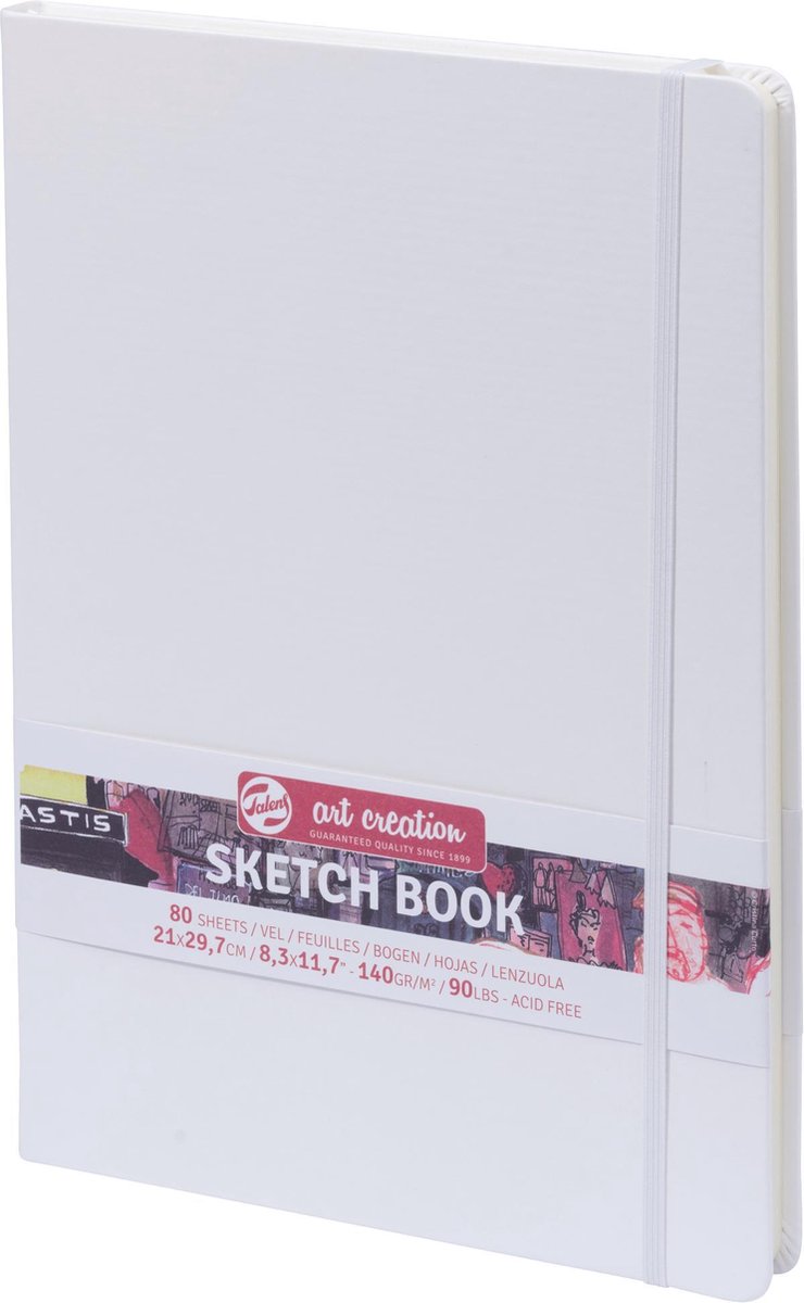 Talens Art Creation Skizzenbuch weiß 21 x 29,7 cm 140 g 80 Blatt