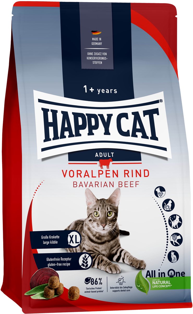 Happy Cat Culinary Katzenfutter – Rind – 10 kg