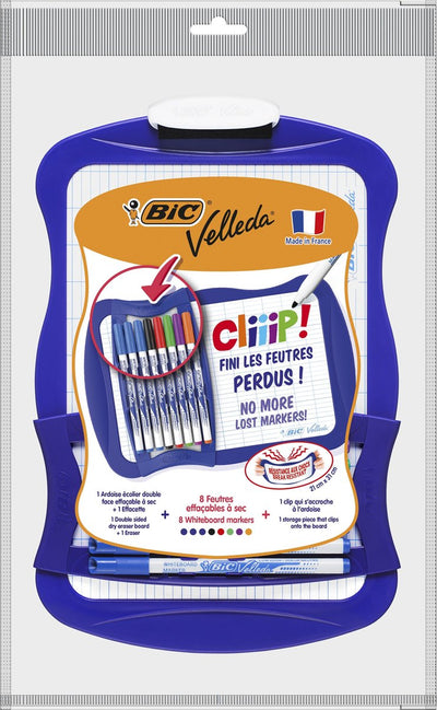 BIC Velleda Whiteboard mit 8 Markierungen