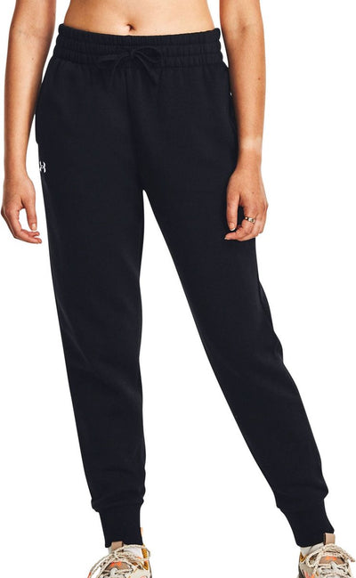Under Armour UA Rival Fleece Jogger Damen Sporthose – Schwarz – Weiß