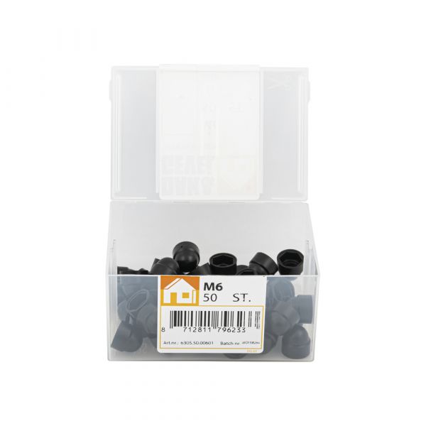 Decken Sie die Motorhaube Moer M6 Black Plastic Badewanne 50 PCs.