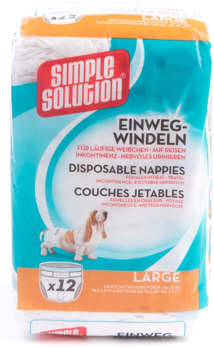 Einfache Lösung Einweghundwindel