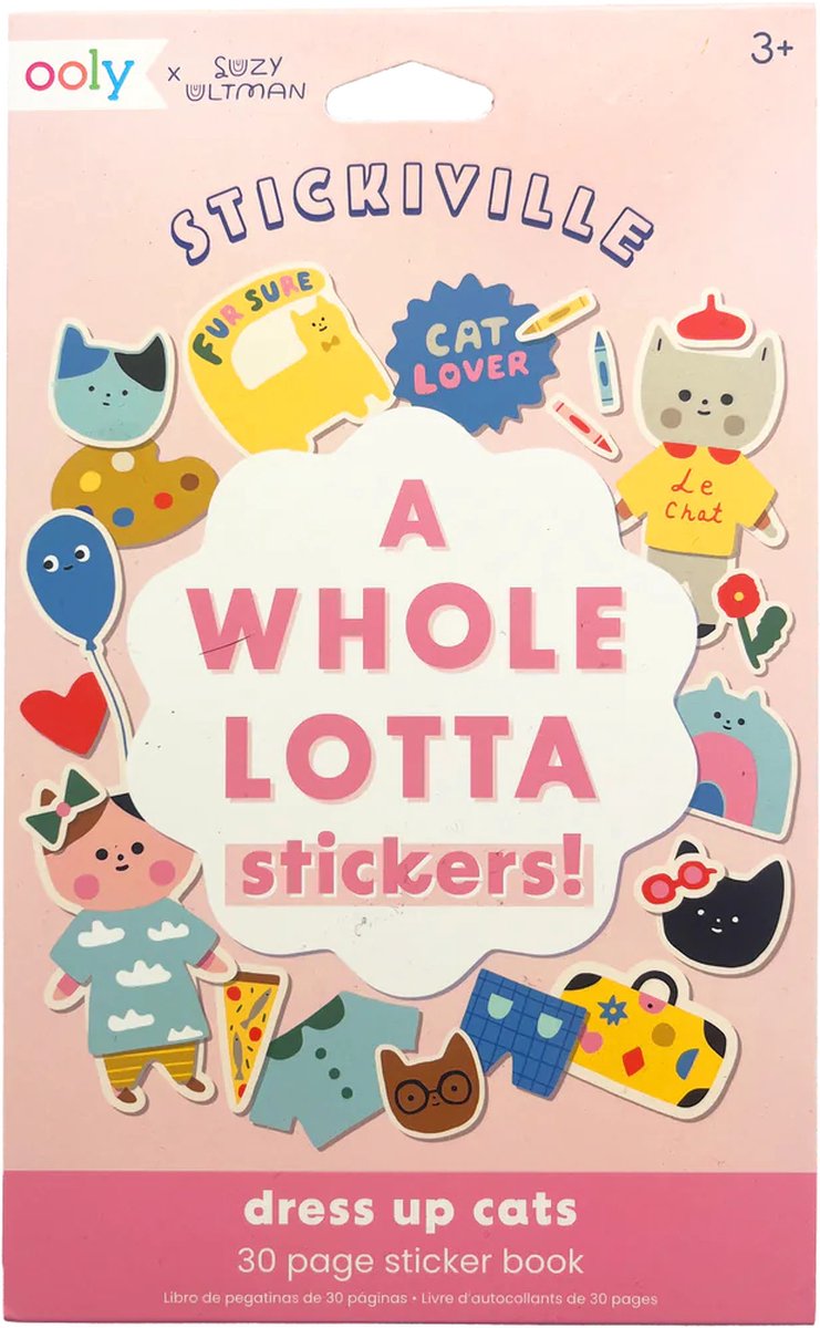 Ooly – Stickiville – ein ganzes Lotta-Stickerbuch – Verkleide Katzen