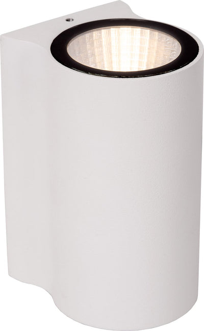 Lucide Akra – Wandleuchte für Innen- und Außenbereich – LED – 1 x 6 W, 2700 K – IP54 – Weiß