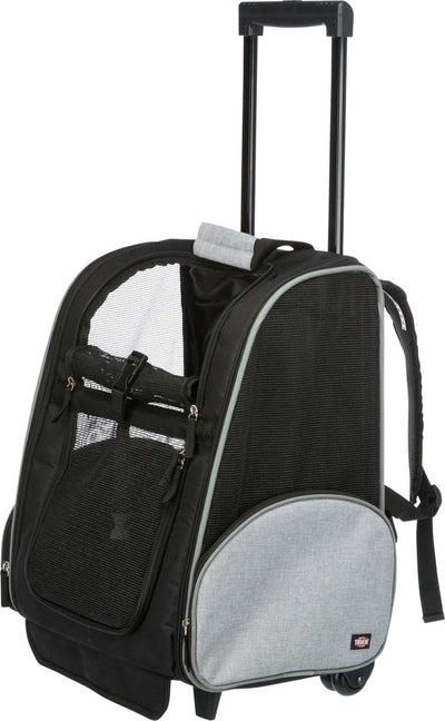 Trixie Reisekorb Trolley schwarz grau