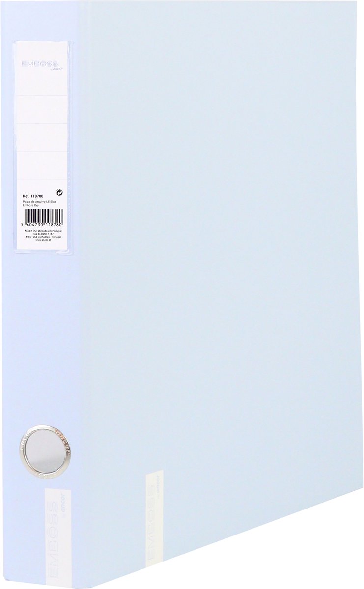 Ancor Ringbuch Prägung trocken A4 2r D-30mm blau
