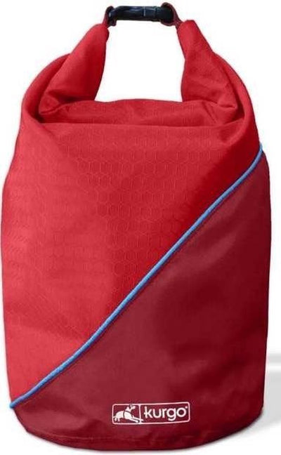 Kurgo-Beutel für Hundefutter und Snacks – Futter luft- und wasserdicht verpacken – Trockenfutterträger – Fassungsvermögen 2,2 kg – Chili-Rot