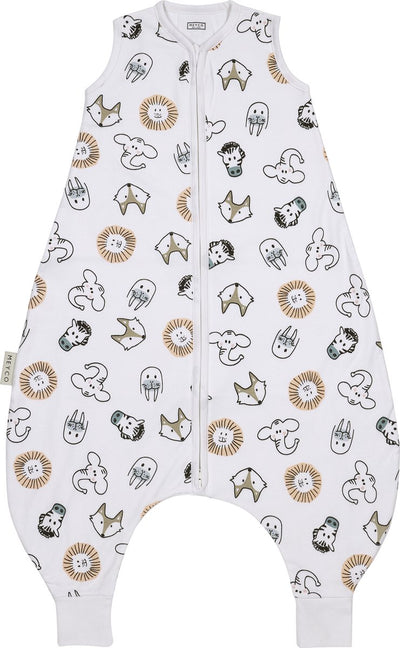 Meyco Baby Animal Baby Sommer-Schlafoverall-Pullover – mehrfarbig – 80 cm – 0,5 Tog