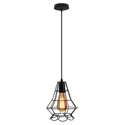 Homestyle Pro Homestyle MK012-B Industrial Hanging Lamp 19x22 cm Schwarzes Metall