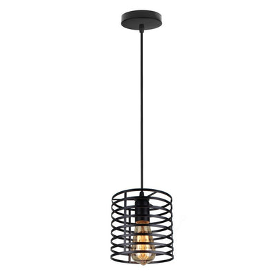 Homestyle Pro Homestyle MK014-B Industrial Hanging Lamp 16x19 cm Schwarzes Metall