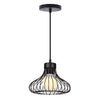 Homestyle Pro Homestyle MK013-B Industrial Hanging Lamp 23x20 cm Black Metal