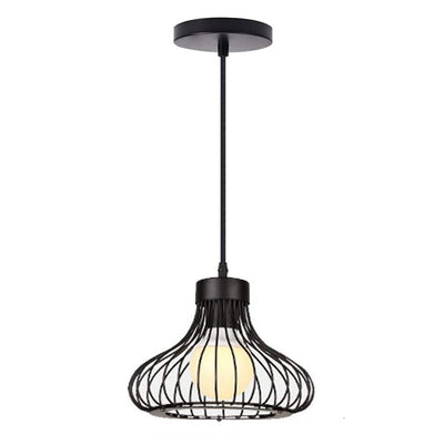 Homestyle Pro Homestyle MK013-B Industrial Hanging Lamp 23x20 cm Black Metal