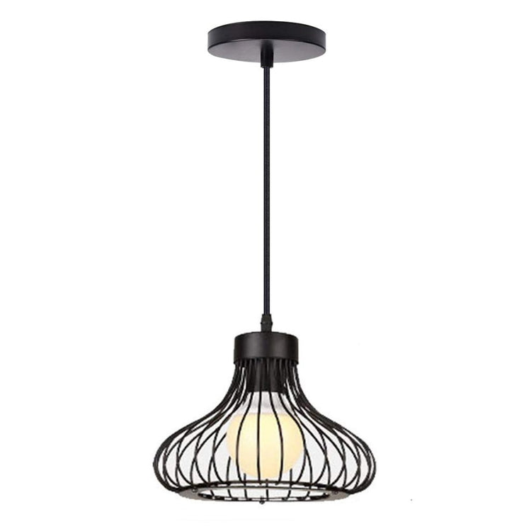 Homestyle Pro Homestyle MK013-B Industrial Hanging Lamp 23x20 cm Black Metal