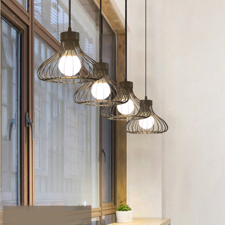 Homestyle Pro Homestyle MK013-B Industrial Hanging Lamp 23x20 cm Black Metal