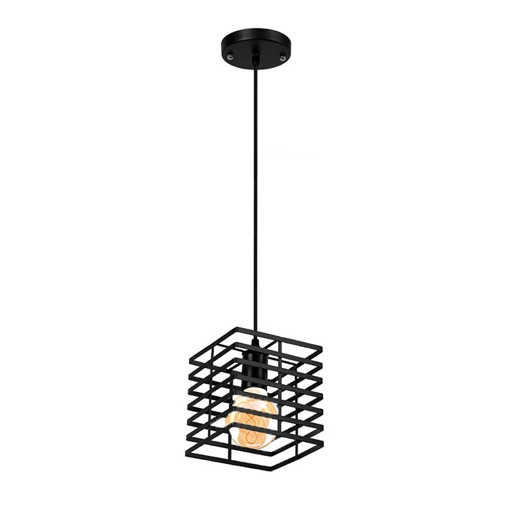 Homestyle Pro Homestyle MK015-B Industrial Hanging Lamp 15x18 cm Schwarzes Metall